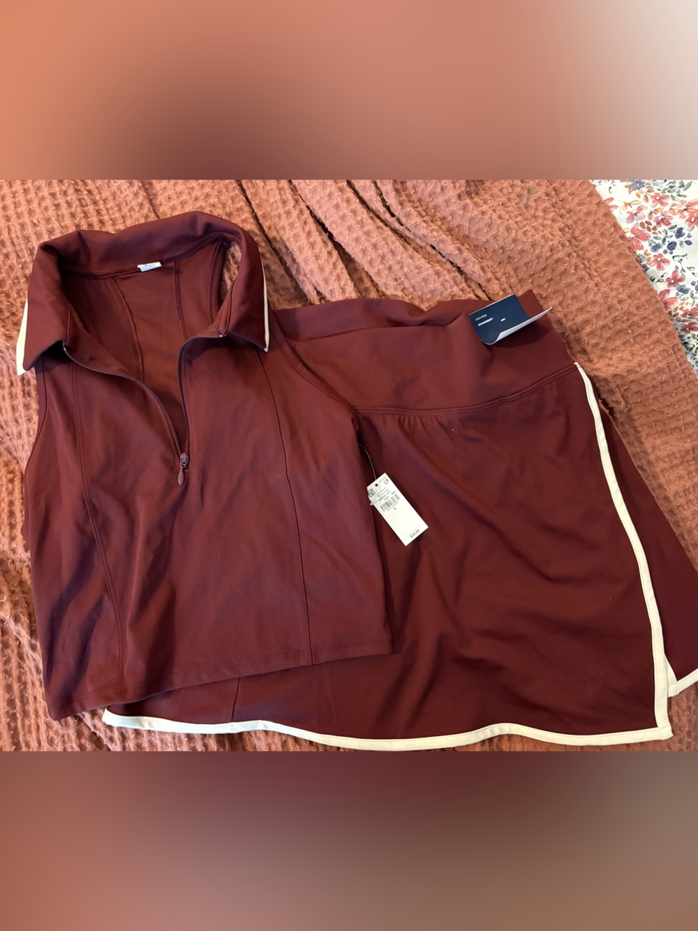 Old Navy Burgundy Tennis Set NWOT